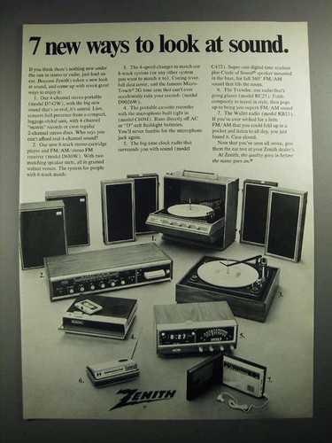 1972 zenith d742w stereo - 1972,