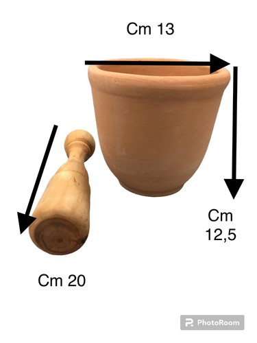 Mortaio coccio creta - di,