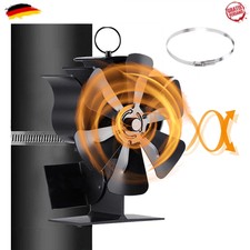 Stufa a legna 6 ante stufa senza corrente ventilatore ventilatore tubo camino stufa ventola