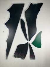 Acrilico legno Mario Surbone Fiore Notturno 1984