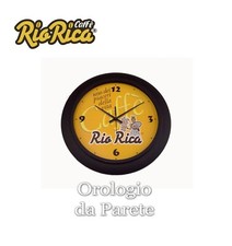 Orologio Da Parete Tondo in platica Diametro 37cm reclamizzato Rio Rica Caffè