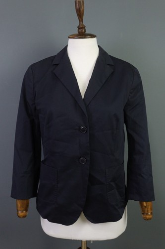 Giacca blazer seno singolo blu