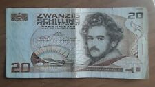 BANCONOTA AUSTRIACA 20 SCELLINI 1986 L725256U ZWANZIG SCHILLING NATIONAL BANK