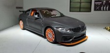 Modellino auto BMW M4 GTS Coupè grigio F82 arancione opaco Maisto 31246 pressofuso nuovo con scatola