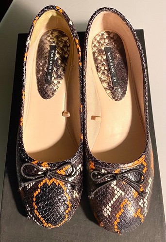 Zara scarpa pelle con - scarpa, in