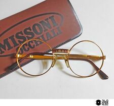 Missoni montatura per occhiali con lenti rotonde vintage 1980 (small) NOS