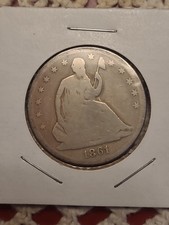 1861 Liberty Seated Half