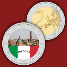 ITALIA BOLOGNA 2 euro colorati