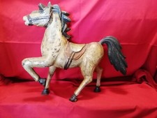 SCULTURA CAVALLO  IN LEGNO LACCATO arte popolare siciliana prima metà 900