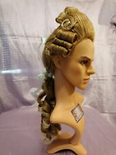 Parrucca Uomo 1700 Cavaliere Costume D'epoca Biondo Miele Punte Chiare SALOMON