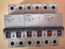 INTERRUTTORE AUTOMATICO MAGNETOTERMICO SIEMENS 2 MODULI 1P+N 16A 4,5kA 3 PEZZI