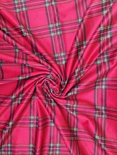 Tessuto scozzese Tartan velluto stampato al metro - rivestimenti altezza 280 cm