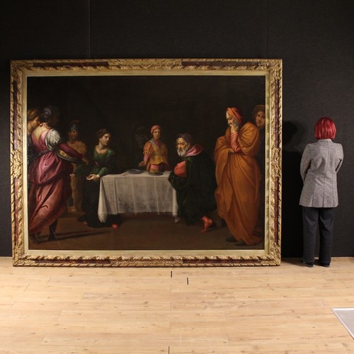 Grande quadro antico salomè - quadro,