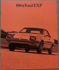 Brochure depliant Ford EXP USA