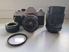 FOTOCAMERA ANALOGICA ANNO 1969 - PRAKTICA L + Porst Mc 135 Mm 2.8 + Kenlock 28mm