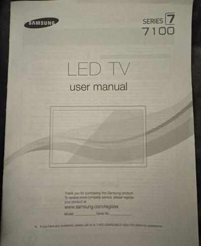 Samsung 7100 led - tv, serie