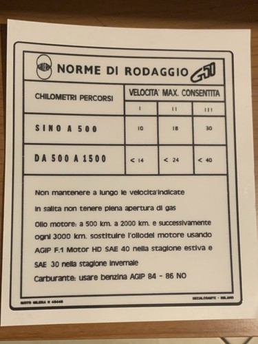 Gilera g50 adesivo norme - adesivo,