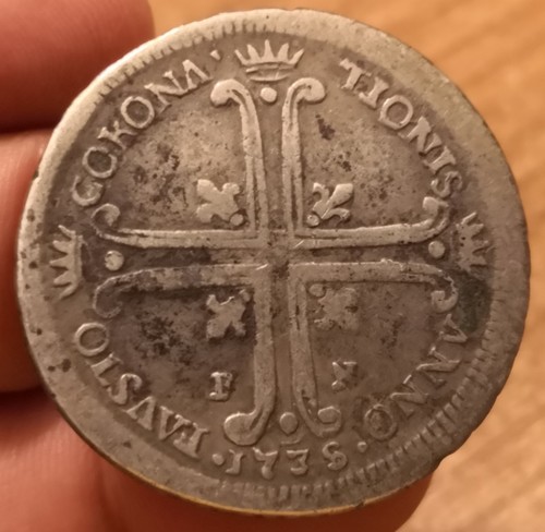 Moneta tari 1735 sicilia - moneta, 1735,