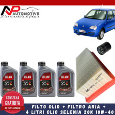 Kit tagliando Fiat 600 Seicento 1.1 FILTRI+ 4litri olio MOTORE SELENIA 20K 10W40