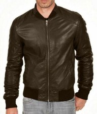 Giubbotto Uomo Bomber Pelle