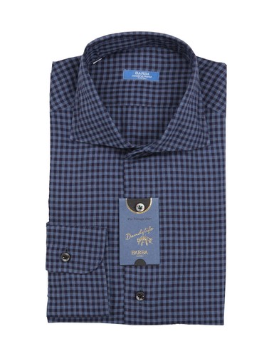 Barba napoli camicia blu - napoli, scuro