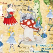 Alice decorated paper for
