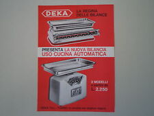 advertising Pubblicità 1966 BILANCIA DEKA