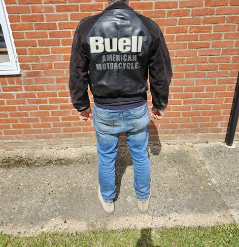 Giacca moto pelle - uomo, buell