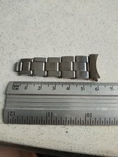 Pezzo Di Bracciale Vintage Con  Rivetti Elastico X Ricambi Modello Oyster 