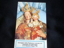SANTINO IMMAGINE MADONNA VENERATA SANTUARIO GALLIVAGGIO SONDRIO USATO