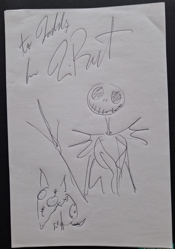 Original tim burton sketch - original,