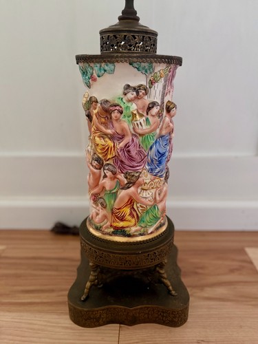 Lampada vaso porcellana grande