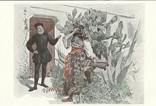 Antique Print THE GUITAR