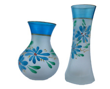 Coppia 2 Vasi In Vetro Opaco