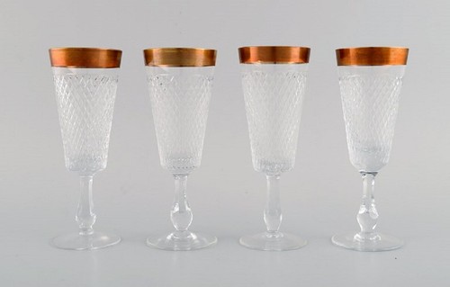 Quattro bicchieri champagne - bicchieri,