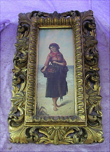 Antico dipinto olio - antico,
