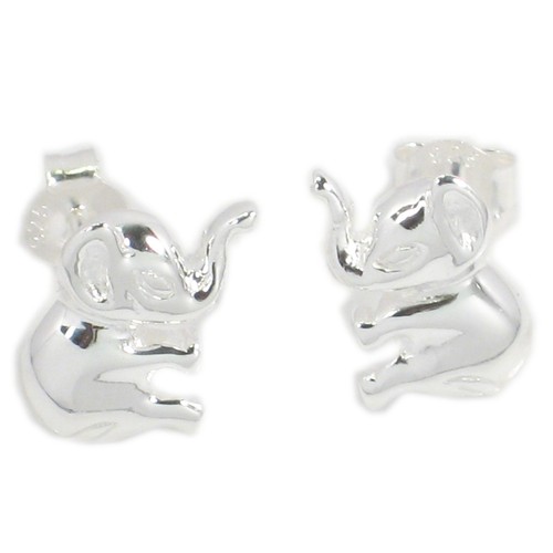 Orecchini bottone argento - in,