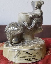 Bob Steiner Ceramic Sculpture Kiwi Bird Koala Bear United Grocers Down Under '88