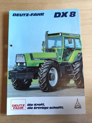 Deutz dx8 prospekt - deutz, trattore