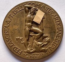 Medaglia Premio Presepio 1929 Federazione Fascista Comunità Artigiane Italia
