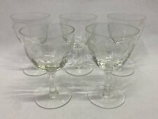 Lotto di 5 bicchieri da vino in vetro altezza 12 cm accessori bar cucina