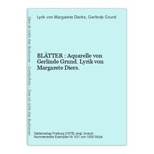 BLÄTTER : Aquarelle von