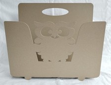 Arti e Mestieri porta riviste giornali con maniglia colore nero mod. Gufo