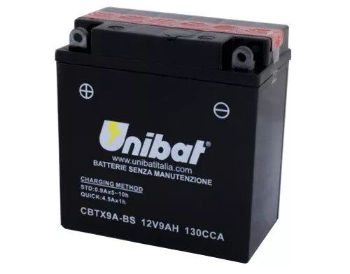 Batteria moto unibat 9ah - batteria,