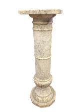 Antica colonna capitello in marmo bianco alabastro inizi del XX secolo fay