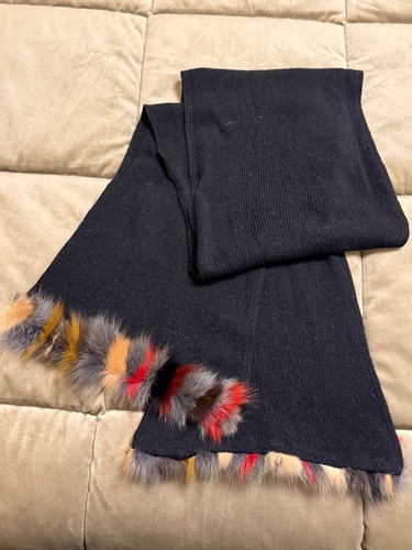 Sciarpa donna nera lana - sciarpa,