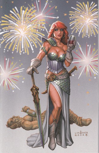 Red sonja new years - sonja,