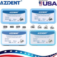 50 Set Tubos bucales de ortodoncia dentale 1er 2° molare Bondable Roth MBT 022