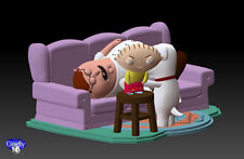 Family Guy (Griffin) Model File STL per tutte le stampanti 3D assemblaggio in miniatura 