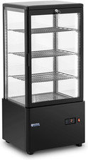 Vetrina Refrigerata Da Banco RCCC-78-BT (78 L, 4 Livelli, Nero, Chiudibile a Chi